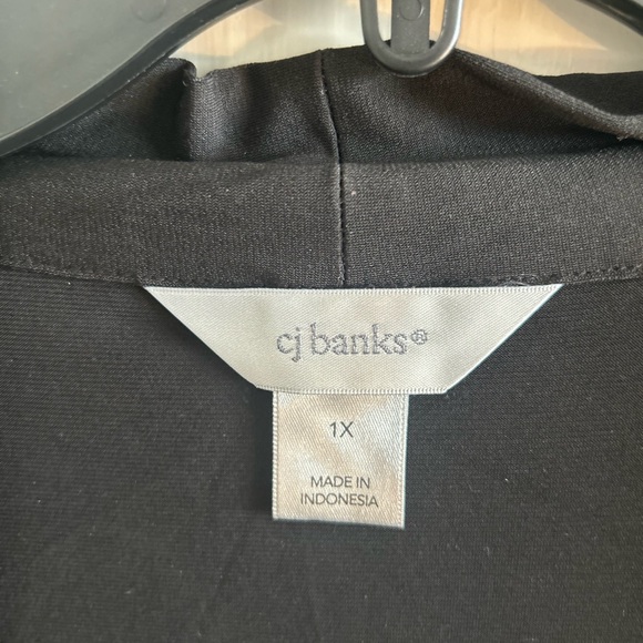 CJ Banks black polyester dress jacket - Picture 3 of 6